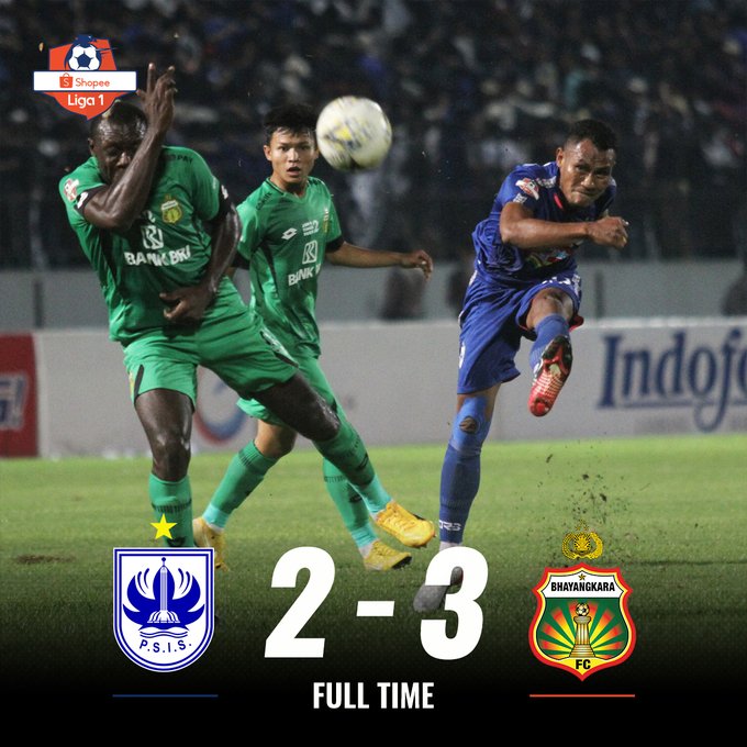 PSIS Semarang vs Bhayangkara FC 2-3: Benar-Benar Menegangkan